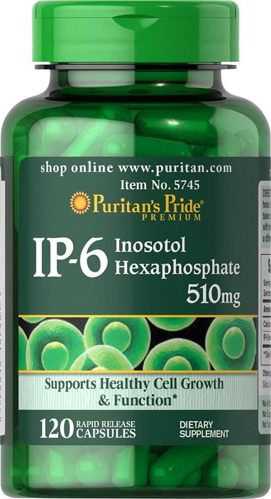 Puritan&#039;s Pride IP-6 Inositol Hexaphosphate 510 mg-120 Capsules