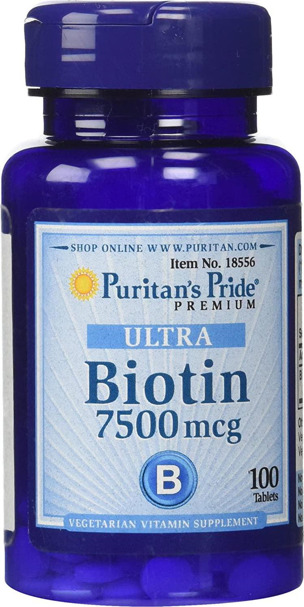 Puritan&#039;s Pride Biotin 7500 mcg-100 Tablets