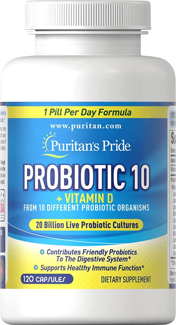 Puritans Pride Probiotic Capsules, 240 Count