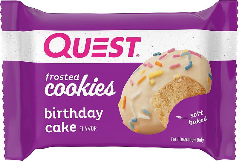 Quest Nutrition Birthday Cake Frosted Cookies, 8 Count