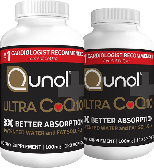 Qunol CoQ10 200mg, Superior Absorption Natural Supplement Form of Coenzyme Q10, Antioxidant for Heart Health, Chewable Tablet, Creamy Orange Flavor, 60Count