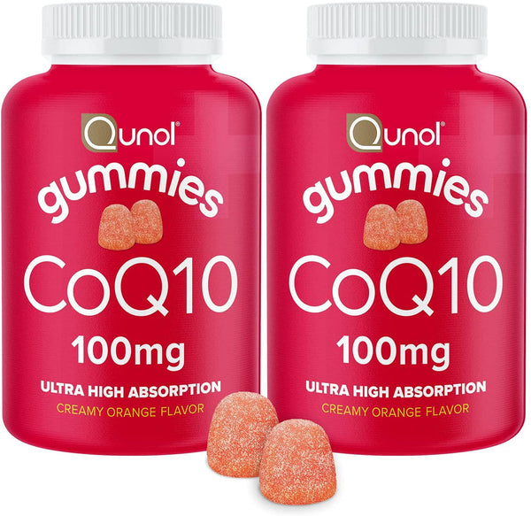 Qunol Coq10 Gummies, 60ct Twin Pack, 2 Count