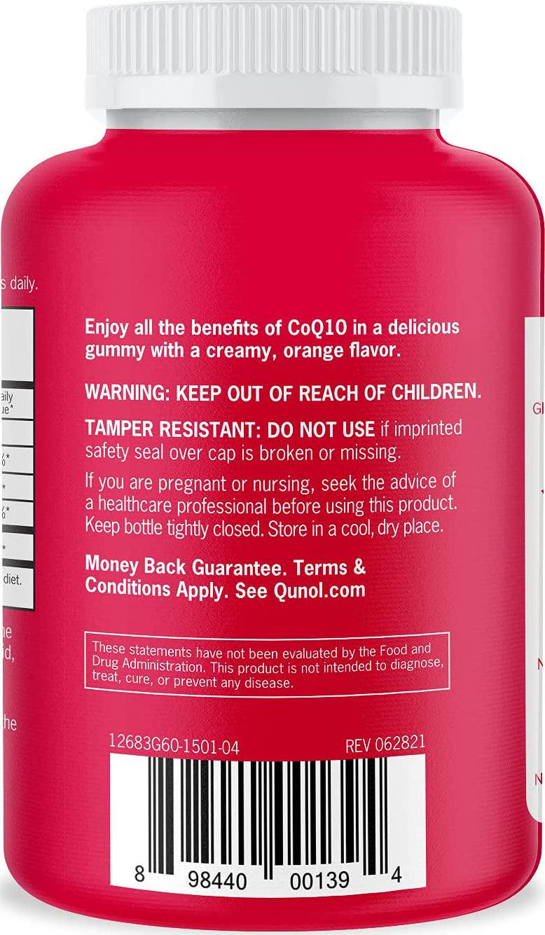 Qunol Coq10 Gummies, 60ct Twin Pack, 2 Count