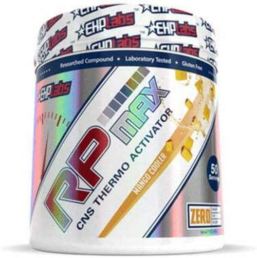 RP MAX Pre-Workout by EHPlabs - High Stimulant Pre-Workout, Improves Energy Levels, Muscle Endurance, Improves Oxygenation, Absorption and Utilization - 50 Servings (Mango Cooler)