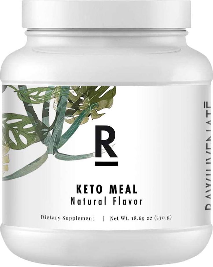 Rawjuvenate Keto Meal Replacement for Ketosis, Weight Loss, Energy and Workout Recovery, 18.69 oz