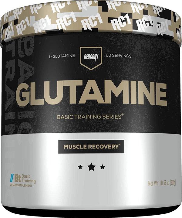 Redcon1 - Glutamine, 60 Servings, Muscle Recovery, 5G, Pure Glutamine, Supports Post Workout Recovery