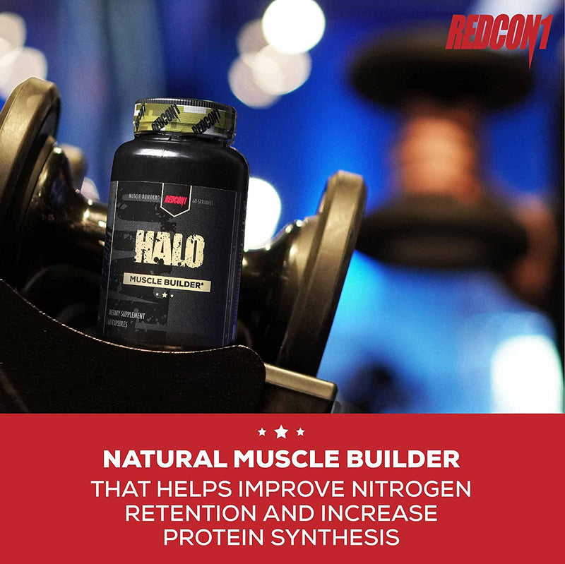 Redcon1 - Halo - Updated Formula - 60 Servings, Muscle Builder, Increase Lean Gains and Muscle Mass, Increase Protein Synthesis