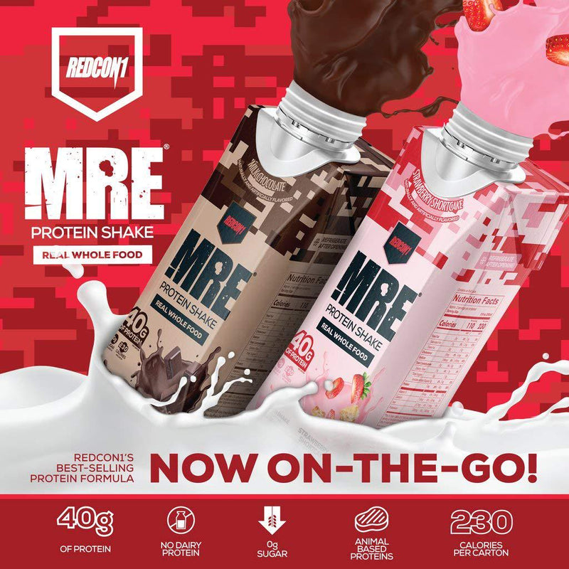 Redcon1 - MRE, Ready to Drink, Protein Shake Blue Berry Cobbler (Case of 12)