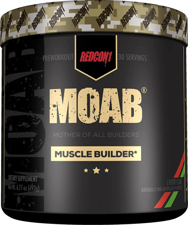 Redcon1 - Moab - Muscle Builder, 30 Servings, Lean Gains, Faster Recovery, HMB, Epicatechin (Cherry Lime)
