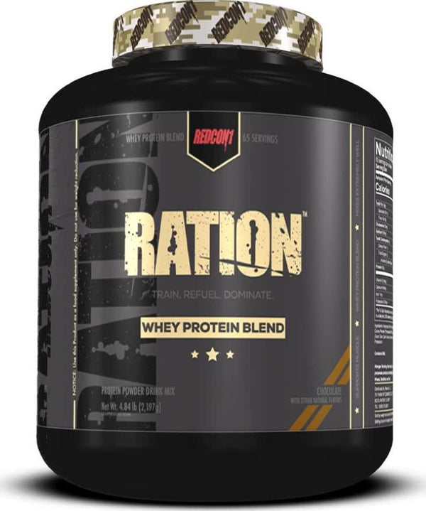 Redcon1 Ration Hydrolysate and Concentrate Blend Whey Protein Powder, 5 Pounds, Fast Absorbing, 25g Protein (Chocolate)