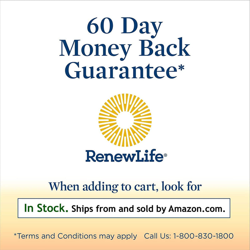 Renew Life - Ultimate Flora Probiotic Everyday - 15 billion - daily digestive and immune health supplement - 60 vegetable capsules - Go Pack
