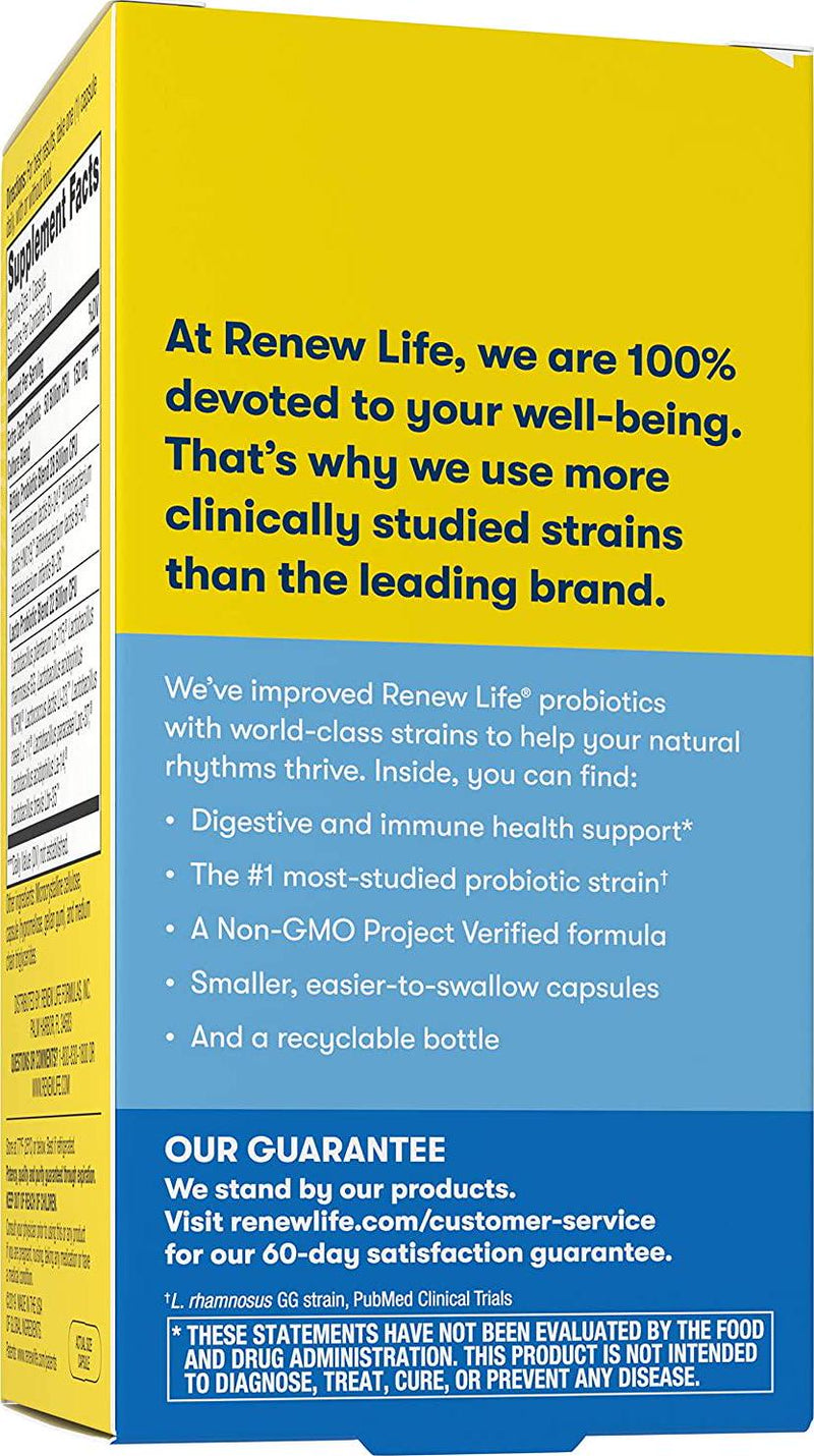 Renew Life - Ultimate Flora Probiotic Extra Care - 50 billion - daily digestive and immune health supplement - 90 vegetable capsules