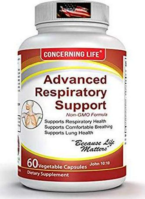 Respiratory Advanced Lung Support Supplement - Natural Lung Cleanse and Detox - Lung Supplements Bronchial Wellness - Natural Lung Breathing Relief - Asthma Supplement Support