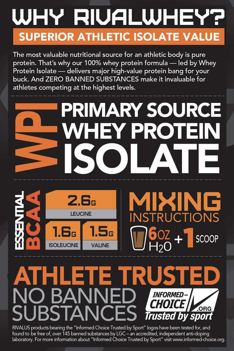 Rivalus Rival Whey Protein Powder Blend 5 lb, Chocolate Peanut Butter,, Chocolate Peanut Butter 2273 grams