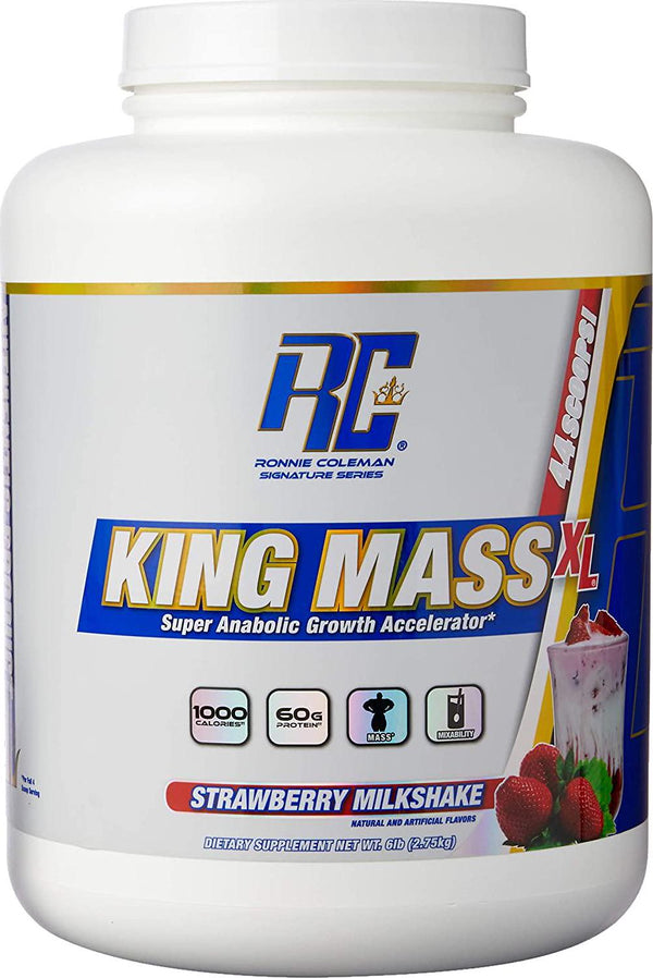 Ronnie Coleman Signature Series King Mass XL Super Anabolic Growth Accelerator - Strawberry Milkshake 2.75kg