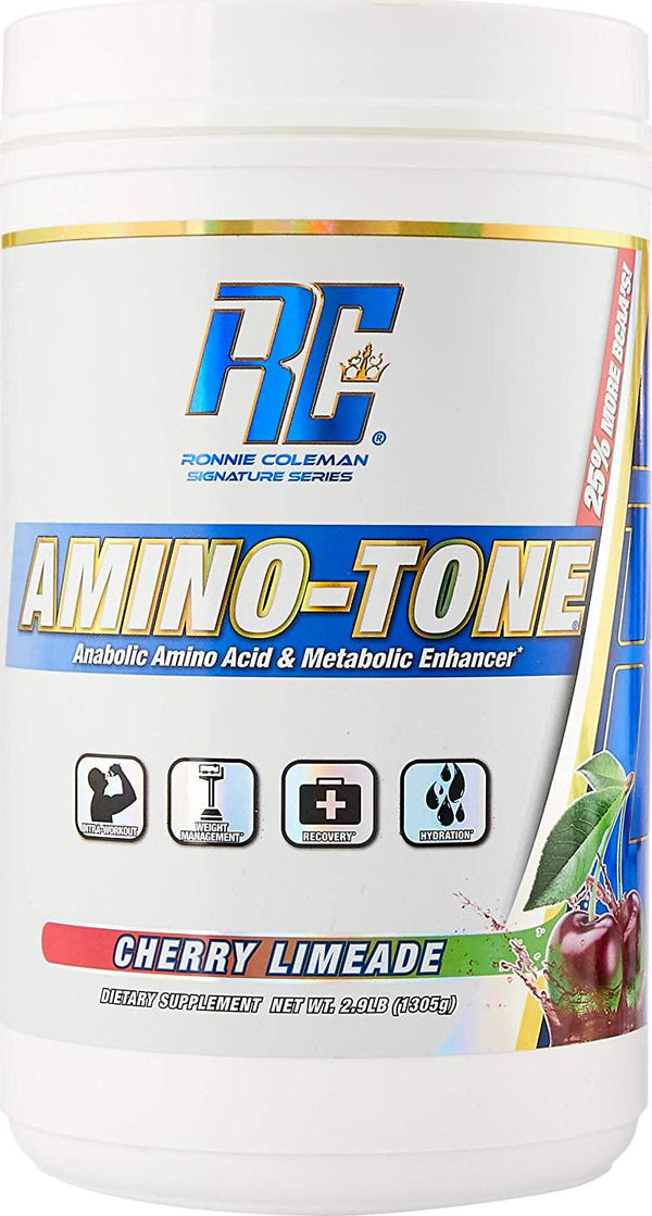 Ronnie Coleman Signature Series Amino-Tone Anabolic Amino Acid and Metabolic Enhancer - Cherry Limeade - (90 serve) 1.305kg