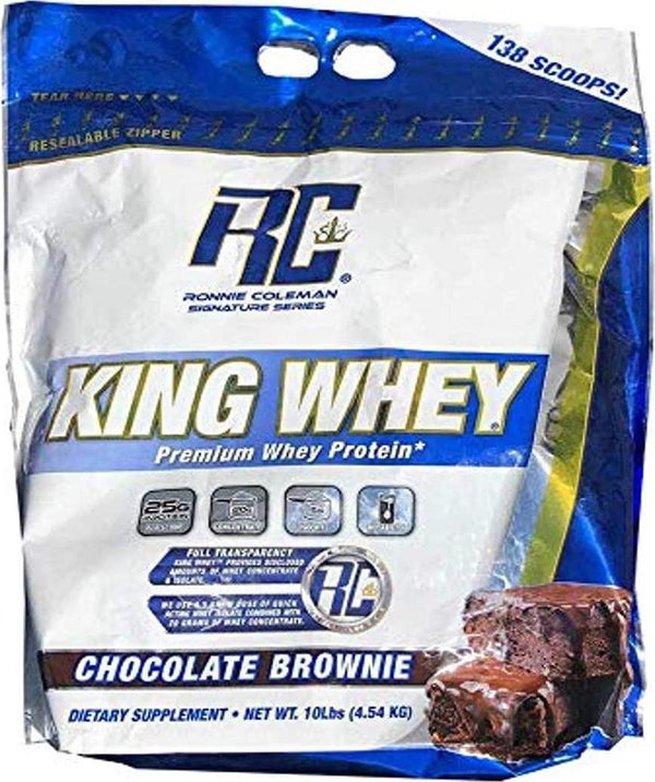 Ronnie Coleman Signature Series King Whey Premium Whey Protein Powder, Chocolate Brownie 4.54 kg,, Chocolate Brownie 4.54 kilograms