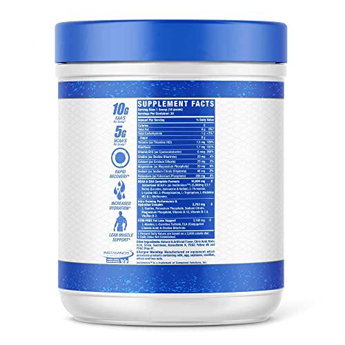 Ronnie Coleman Signature Series Amino-Tone EAAs Amino Acids Powder with BCAAs, Hydration Essential Amino Acids Post Workout Muscle Recovery, Blue Razz, 30 Servings