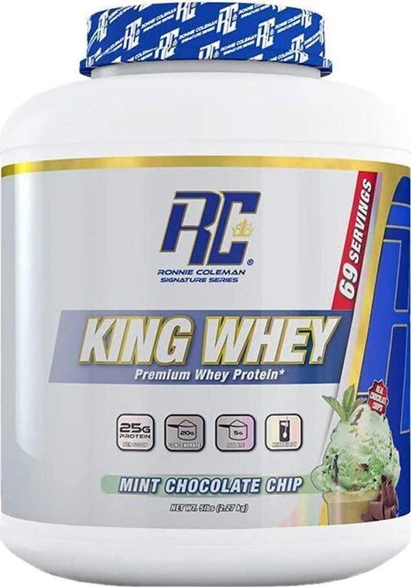 Ronnie Coleman Signature Series King Whey Premium Whey Protein Powder, Mint Chocolate Chip 2.3 kg, Mint Chocolate Chip 2.3 kilograms