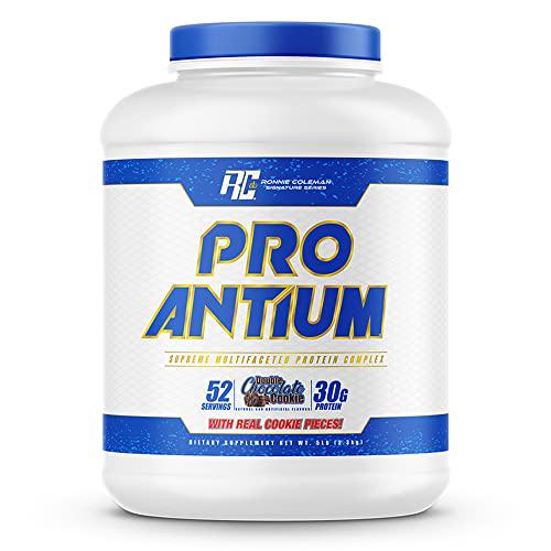 Ronnie Coleman Signature Series Pro-Antium Whey Protein Powder with BCAA s and EAA s, Creatine for Recovery and Lean Muscle Support, 30g Protein Per Serving, Double Chocolate Cookie, 5 Lb