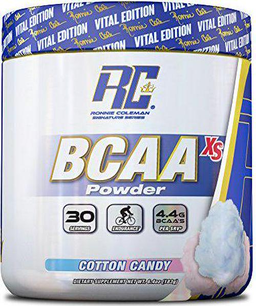 Ronnie Coleman Signature Series BCAA XS 2:1:1 Powder, Cotton Candy, 6.4 Ounce