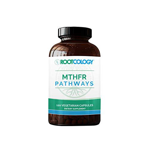 Rootcology MTHFR Pathways - Methylation Support with Vitamin B6, B12 + Folate - Supplement to Support Immunity, Energy and Brain Health by Izabella Wentz (120 Capsules)