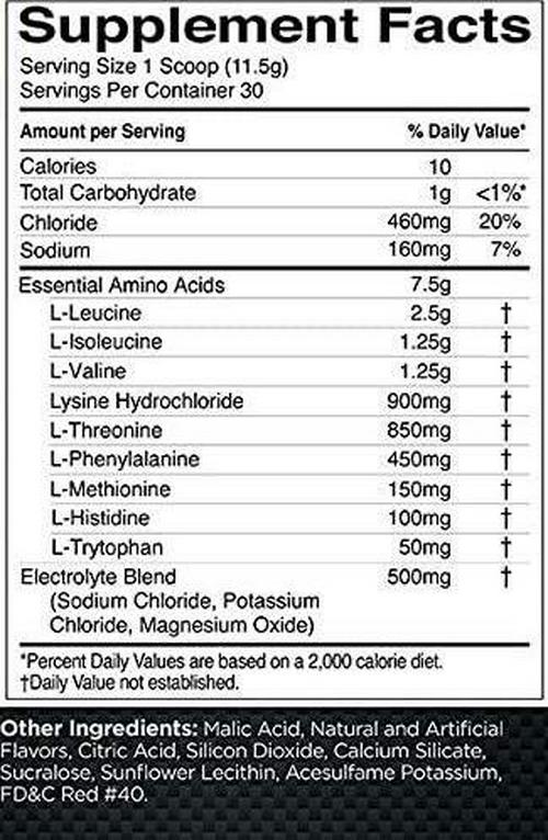 Rule1 R1 Essential Amino 9 30 Servings, Rainbow Candy, 345 Grams