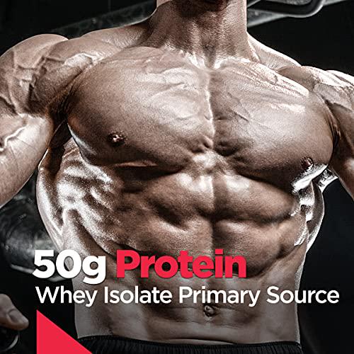 Rule One Proteins, R1 Gain - Chocolate Fudge, High-Protein Lean Gain Formula with 50g All-Whey Protein (Primarily Isolate), Over 500 Calories, 75g Carbs, Under 6g of Fat, 5 Pounds, 16 Servings