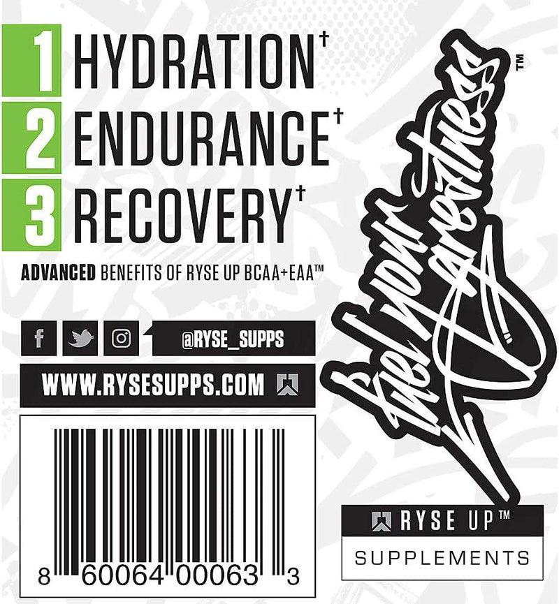 Ryse BCAA + EAA | Ryse Up Supplements | Fuel Your Greatness | Hydration, Recovery, Branch Chain and Essential Amino Acids, 30 Servings (Tropical Snocone)