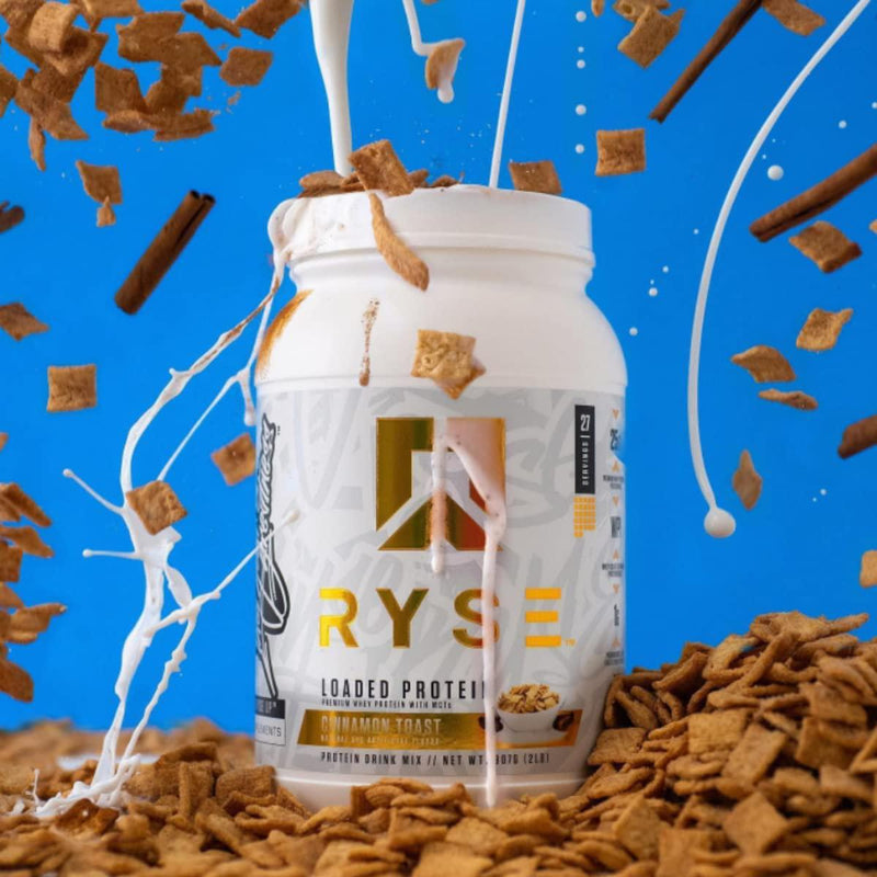 Ryse Cinnamon Toast Loaded Protein Dietary Supplement, 907 g, Multicolour (RY-LP2CT)