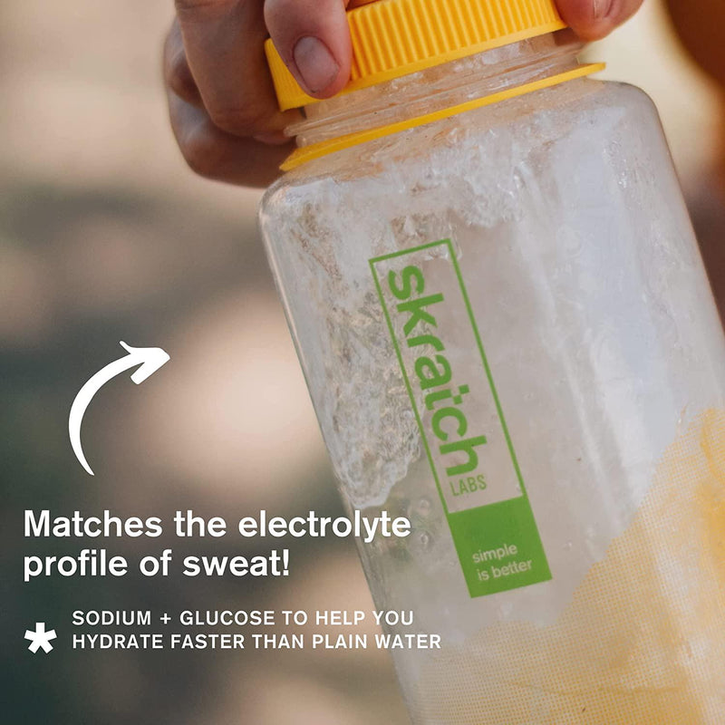 SKRATCH LABS Sport Hydration Drink Mix, Lemon Lime (15.5 oz, 20 Servings) - Electrolyte Powder Developed for Athletes and Sports Performance, Gluten Free, Vegan, Kosher