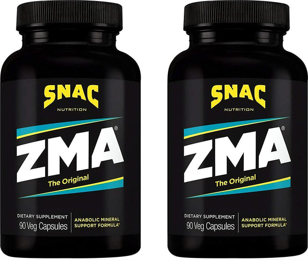 SNAC ZMA The Original Recovery and Sleep Supplement that Supports a Healthy Immune System, 180 Capsules (2 Pack of 90 Count)