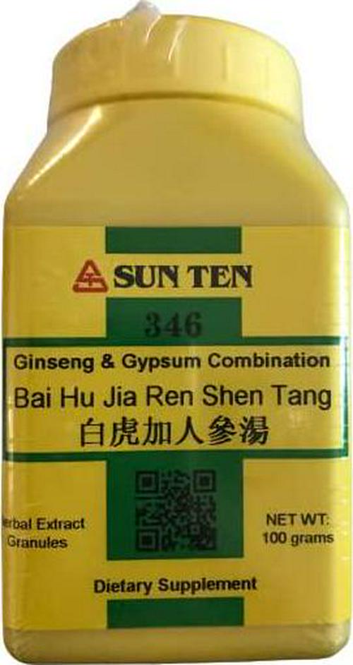 SUN TEN - GINSENG and GYPSUM COMBINATION Bai Hu Jia Ren Shen Tang Concentrated Granules 100g 346 by Baicao