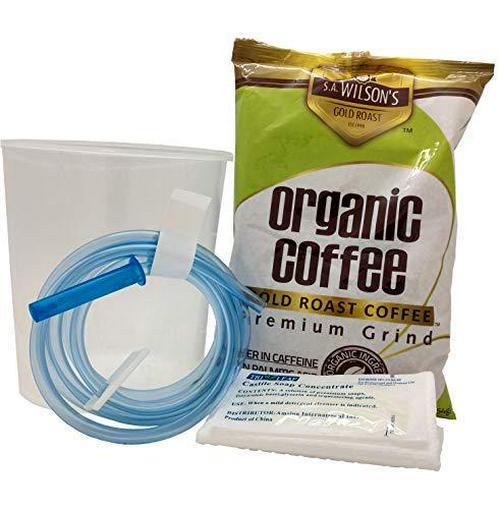 S.A. Wilson s Organic Enema Starter Kit Coffee Gold Roast Enema Colonic Cleanse Colon Hydrotherapy Full body cleanse Kit de Cafe organico para enemas - 100% USDA Certified Organic (1 lb)
