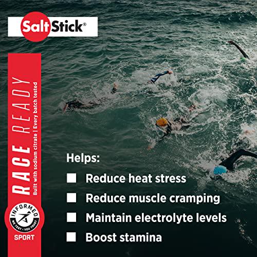 SaltStick Race Ready Caps, Informed Sport Certified Electrolyte Replacement Capsules with Sodium Citrate to Reduce Heat Stress, Muscle Cramping and Maintain Electrolyte Levels, 100 Count