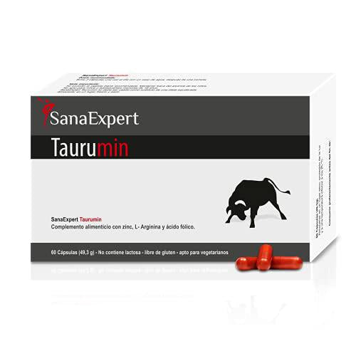 SanaExpert Taurumine with L-arginine, Alpha-liponic Acid, zinc, folic Acid, Fertility and Reproduction Pills for Men, 60 Capsules (1)