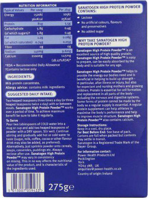 Sanatogen 275g High Protein Powder