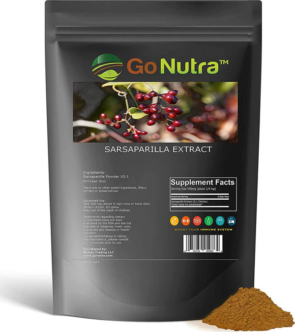 Sarsaparilla Root Extract Powder 10:1 Strength Concentrated Sasparilla Root Bark - 8 oz. - Pure Non-GMO