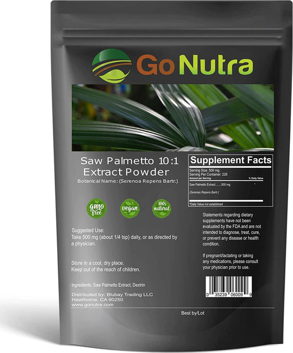 Saw Palmetto Root Extract Powder 10:1 Strength | 4 oz.