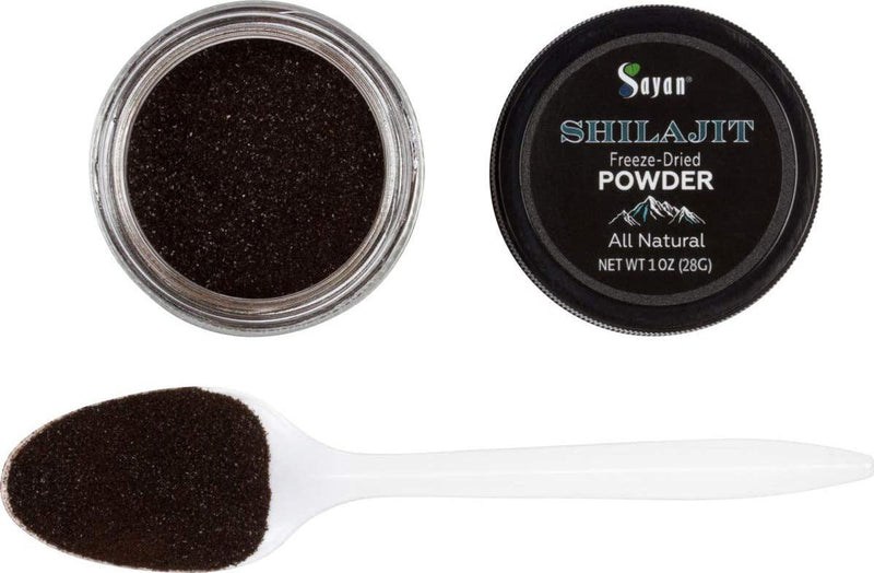 Sayan Shilajit Powder Freeze-Dry Pure Organic Extract 1oz 28g 1 Month Supply. Potent Fulvic Acid Supplement and Minerals for Detox. Antioxidant. Supports Memory, Nutrient Absorption, Immune System