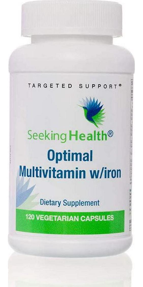 Seeking Health - Optimal Multivitamin With Iron - 120 Vegetarian Capsules
