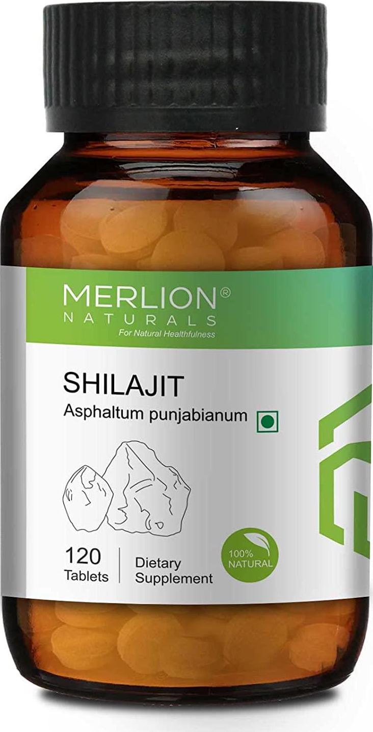 Shilajit Tablets, Asphaltum punjabianum, 500mg x 120 Tablets by Merlion Naturals