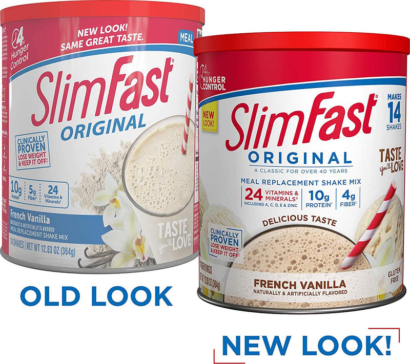 SlimFast Meal Replacement Powder, Original French Vanilla, Weight Loss