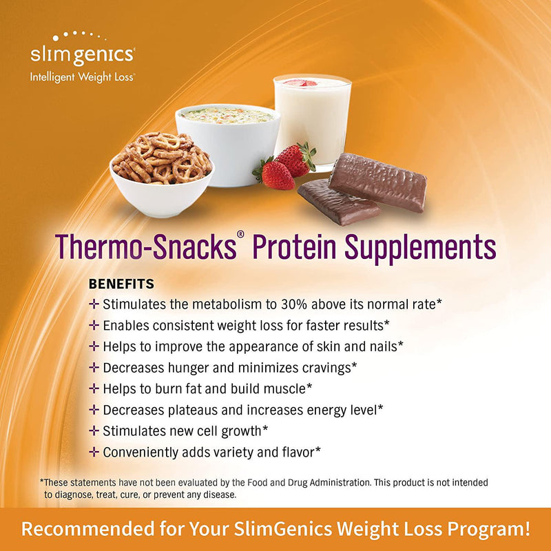 SlimGenics Thermo-Snacks |10g Protein - Alleviate Cravings, Increase Energy and Mental Focus, Enhance Weight Loss Results - Kosher Certified, 150 Calories - 7 Bars | Lemon Meringue