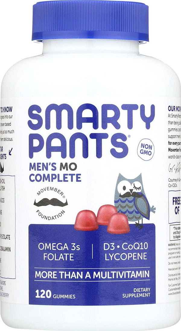 SmartyPants Men's Complete Daily Gummy Vitamins, 120Count