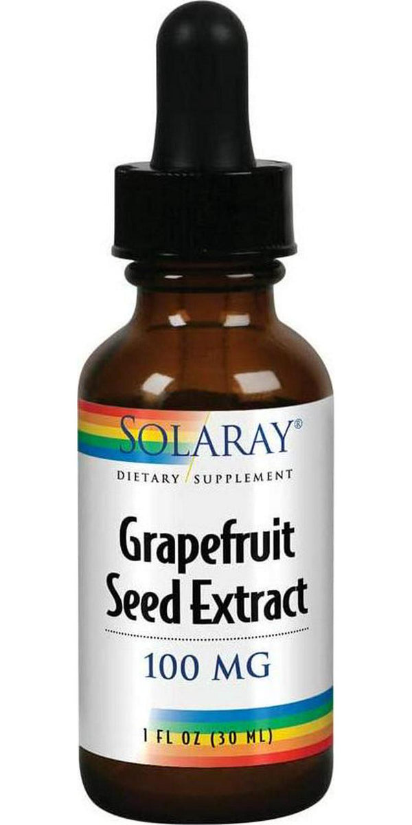 Solaray Grapefruit Seed Extract 100mg | Unflavored Liquid GSE for Healthy Immune System and Digestion Support | Vegan | 100 Servings | 1 Fl. Oz.