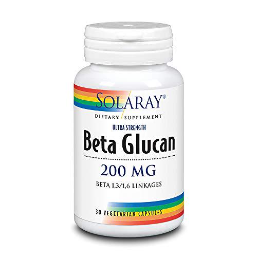 Solaray High Potency Beta Glucan, Veg Cap (Btl-Plastic) 200mg 30ct