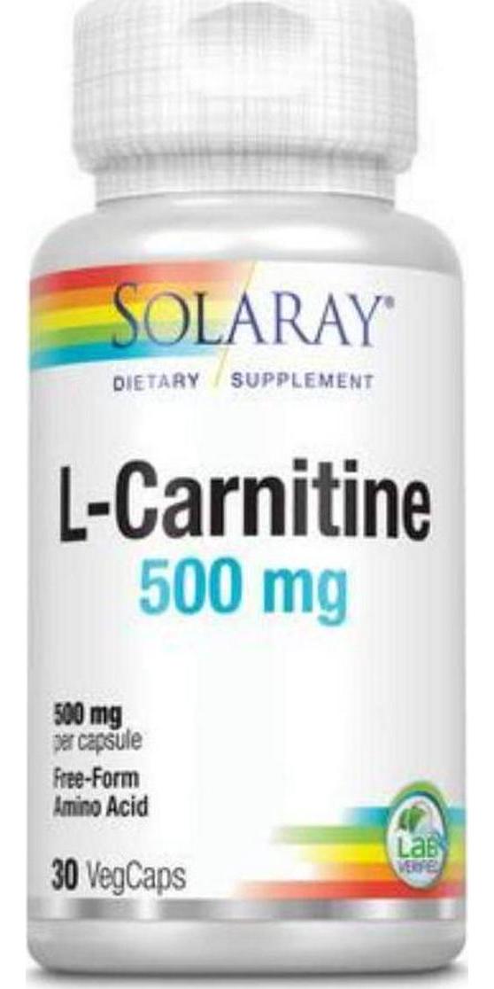 Solaray L-Carnitine Veg Cap (Btl-Plastic) 500mg | 30ct