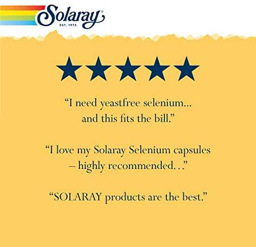 Solaray Selenium 200 Mcg Yeast-Free, 90 Count