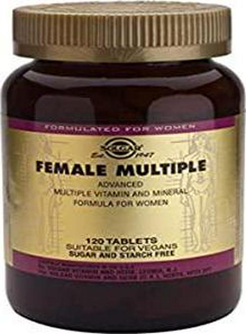 Solgar Female Multiple, 120 Tablets - Multivitamin, Mineral and Herbal Formula for Women - Advanced Phytonutrient - Vegan, Gluten Free, Dairy Free - 40 Servings